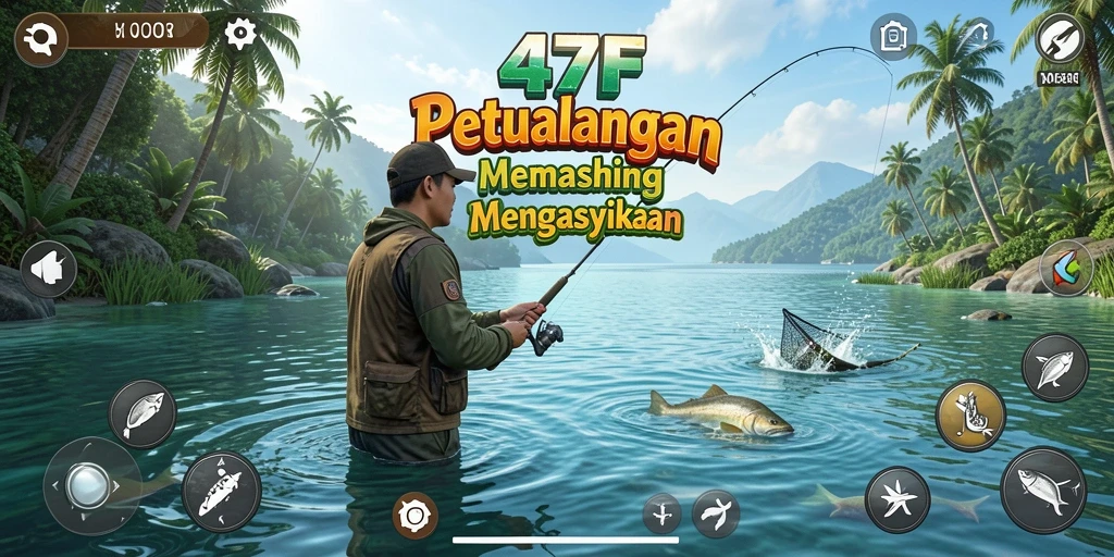 Gameplay menarik dalam 47F yang menghadirkan pengalaman memancing nyata.
