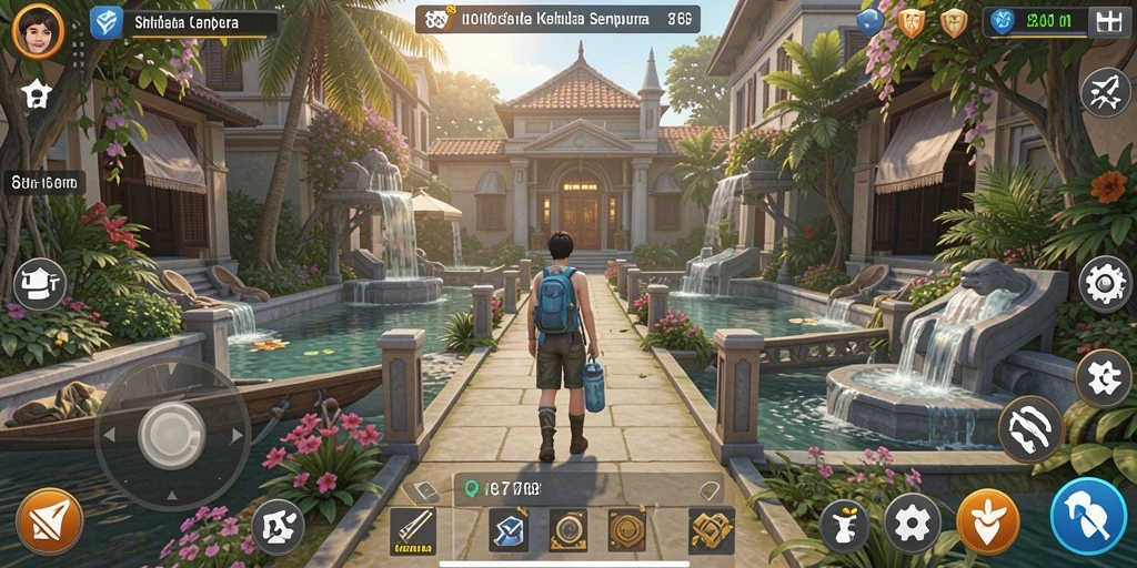Screenshot utama 8768 menunjukkan gameplay simulasi yang menarik dan interaktif.