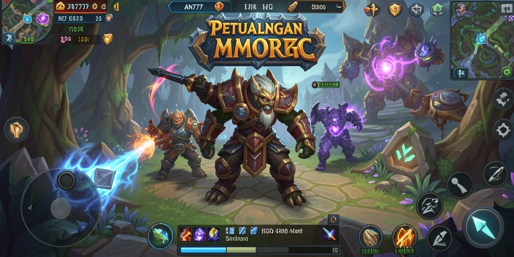 Tampilan gameplay AN777 yang menarik dan mendebarkan dalam dunia MMORPG.