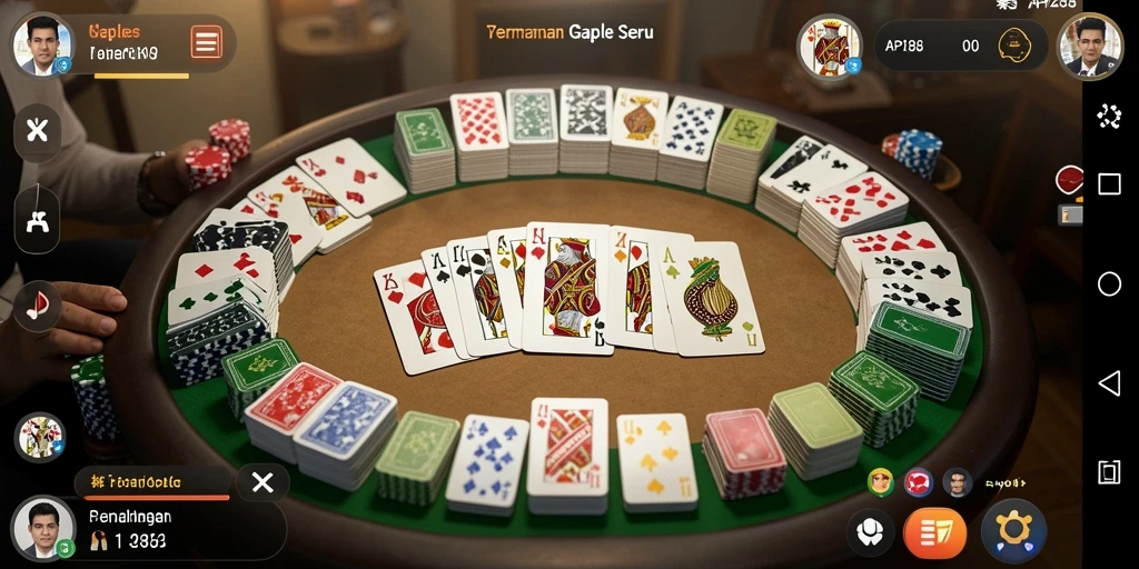Screenshot gameplay Gaple yang seru di API288.