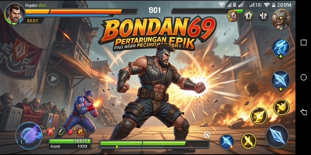 Gameplay BONDAN69 yang menegangkan dan penuh aksi pertarungan.