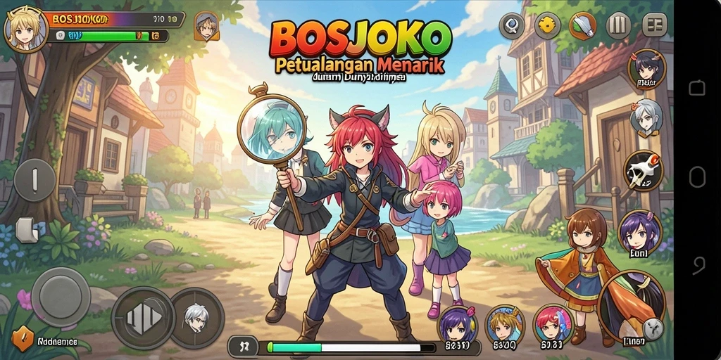Gameplay menarik dengan grafis anime yang menawan.