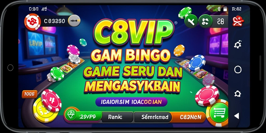 Screenshot C8VIP menampilkan gameplay bingo yang seru dan interaktif.