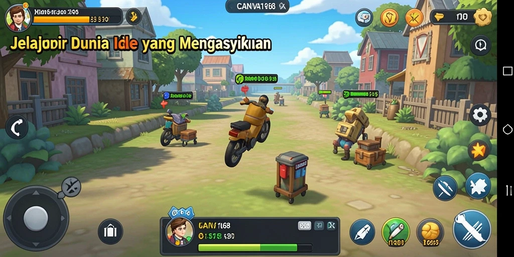 Tampilan menarik dari gameplay CANVA168 yang santai dan menyenangkan.