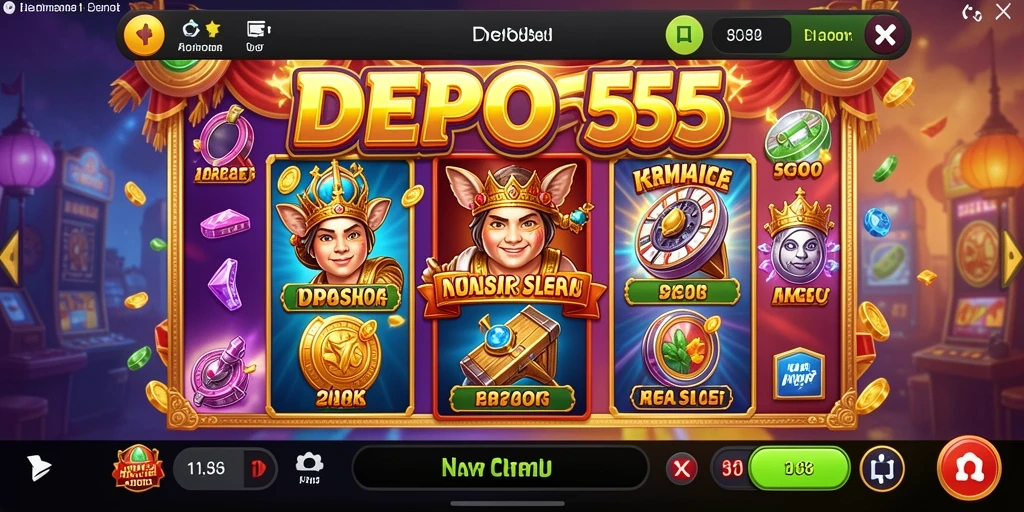 Tampilan menarik gameplay DEPO555 dalam permainan Slot.