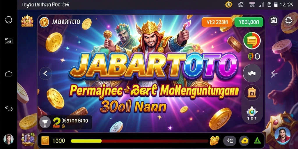 Tampilan gameplay yang menarik dan penuh warna dari JABARTOTO.