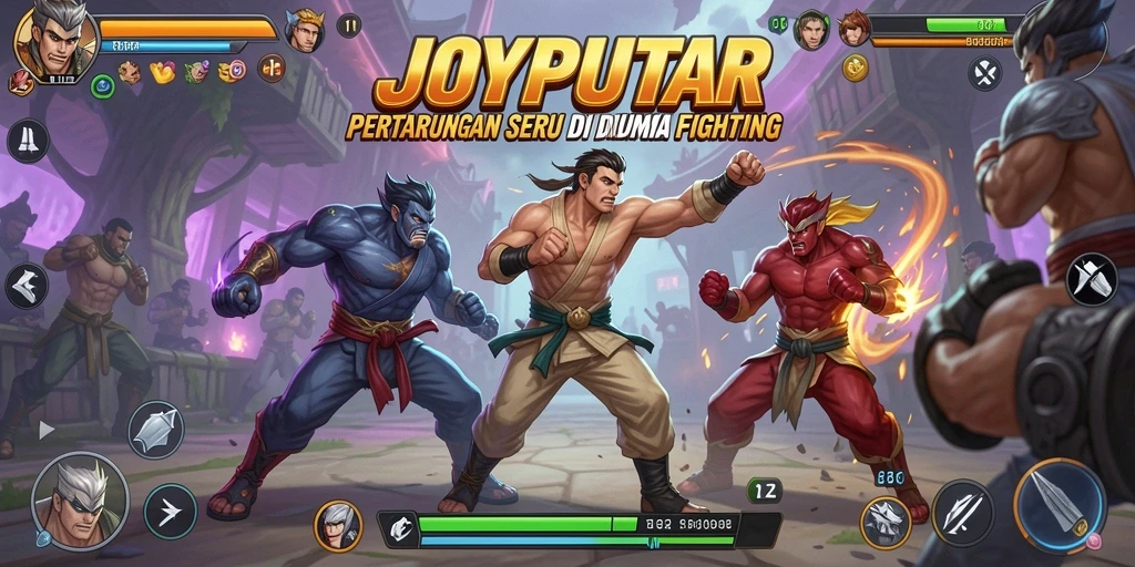 Tampilkan screenshot gameplay dari pertarungan seru di JOYPUTAR.