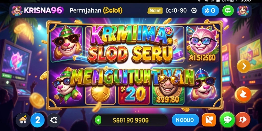 Screenshot gameplay KRISNA96 menunjukkan visual yang menarik dan fitur Slot yang seru.