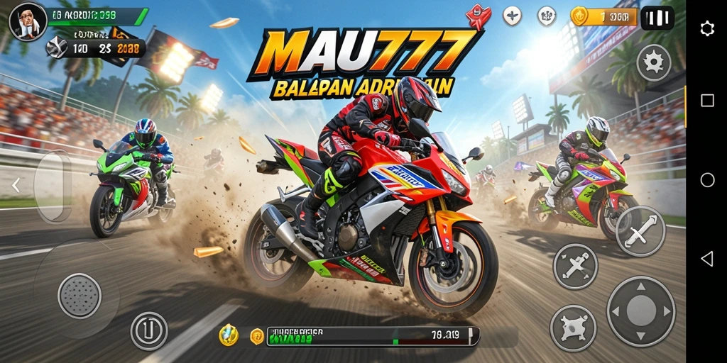 Gameplay seru dari balapan motor di MAU777.
