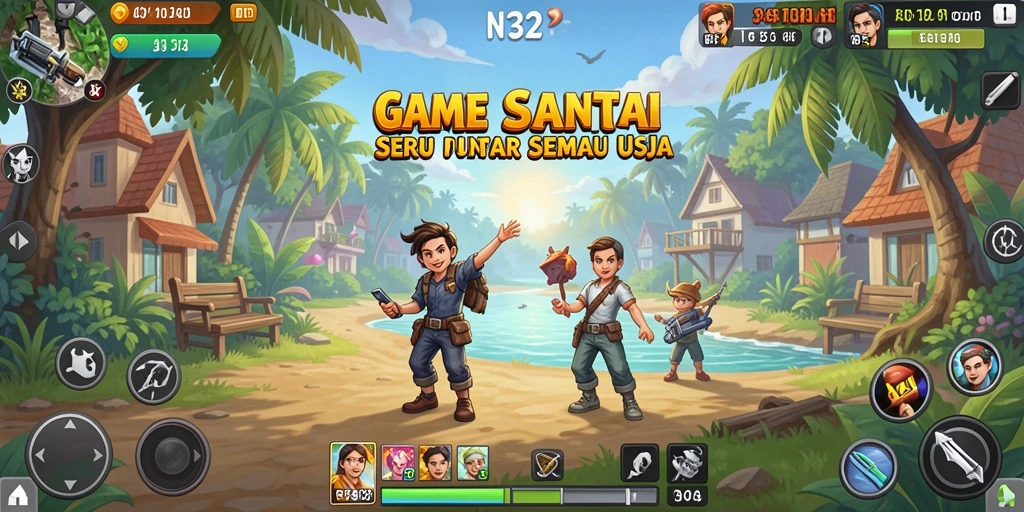 Screenshot menunjukkan gameplay N32 yang seru dan interaktif.