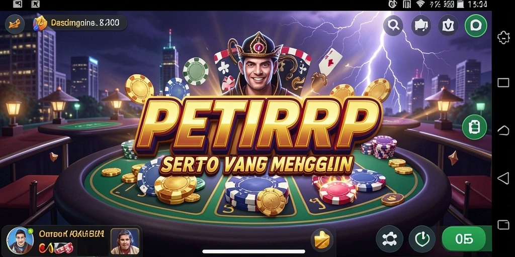 Tampilan permainan Kasino PETIRRP yang menarik dan interaktif.