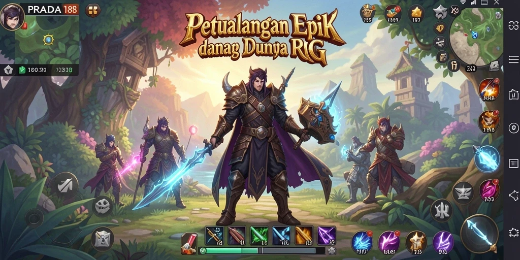 Tampilan menarik dari gameplay RPG PRADA188 yang penuh aksi.