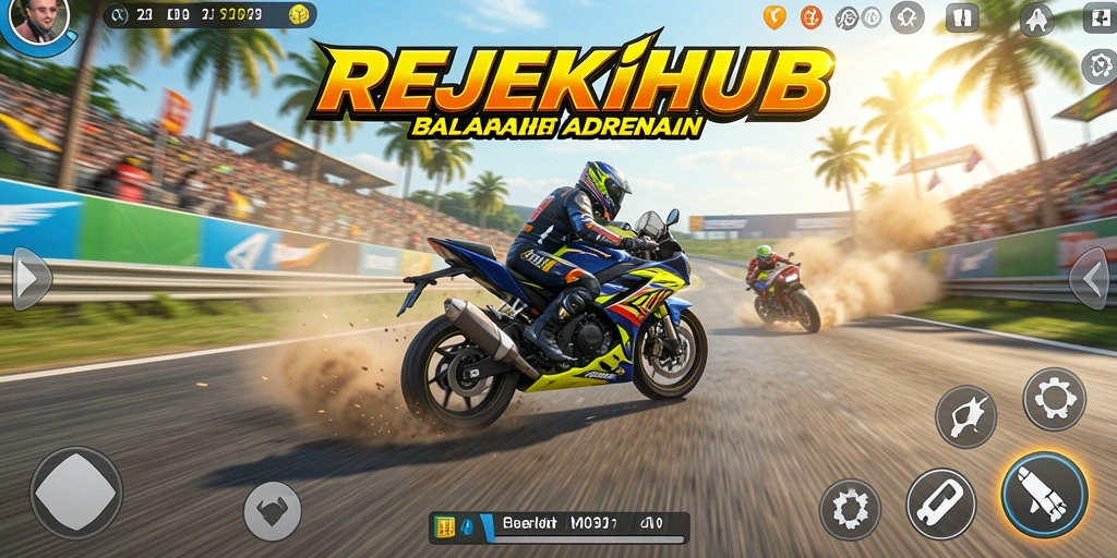 Gameplay seru dari balapan motor di REJEKIHUB.