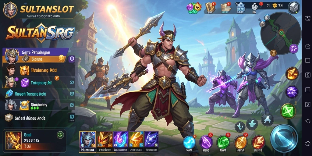 Tampilan aksi mendebarkan dalam gameplay SULTANSLOT.