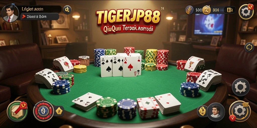 Screenshot gameplay TIGERJP88 yang menampilkan aksi QiuQiu yang seru.