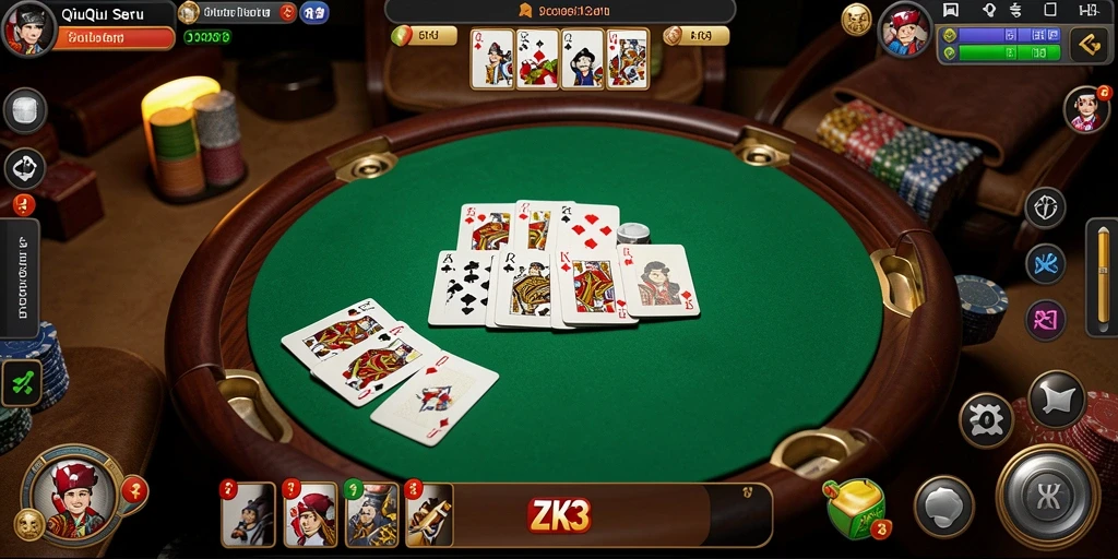 Tampilan gameplay menarik dari ZK3 saat bermain QiuQiu.